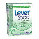 Lever 2000  deodorant soap, aloe & cucumber Left Picture